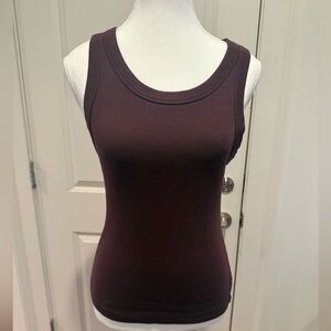 Michael Stars Burgundy Classic Tank Top Size S